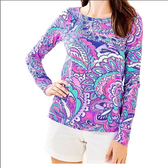 Lilly Pulitzer Tristan Top Mermaids Call Small NWT